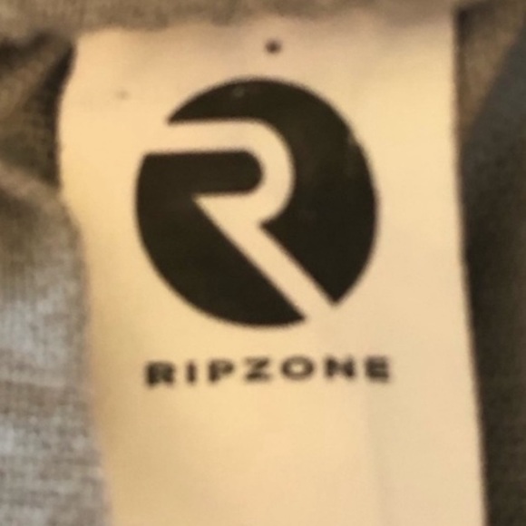 Ripzone grey linen pull on gorpcore drawstring elastic waist short size large - Picture 7 of 8